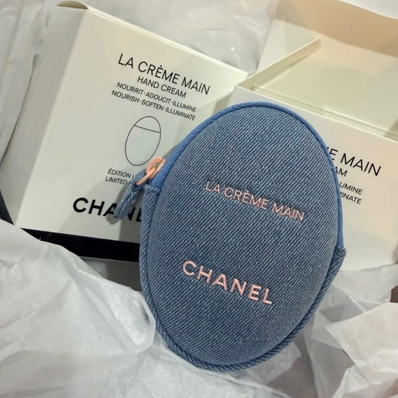 CHANEL Other - CHANEL La Crème Main Hand Cream Blue Denim Case Limited Edition Exclusive